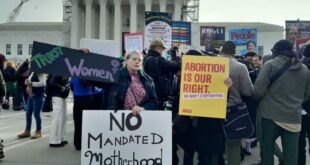 Supporters of reproductive rights protested outside the U.S. Supreme Court