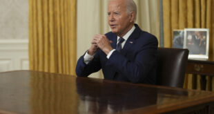 President Joe Biden giving an Oval Address